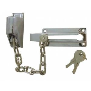 Locking Door Chain Can Be Unlocked When Door Is Ajar